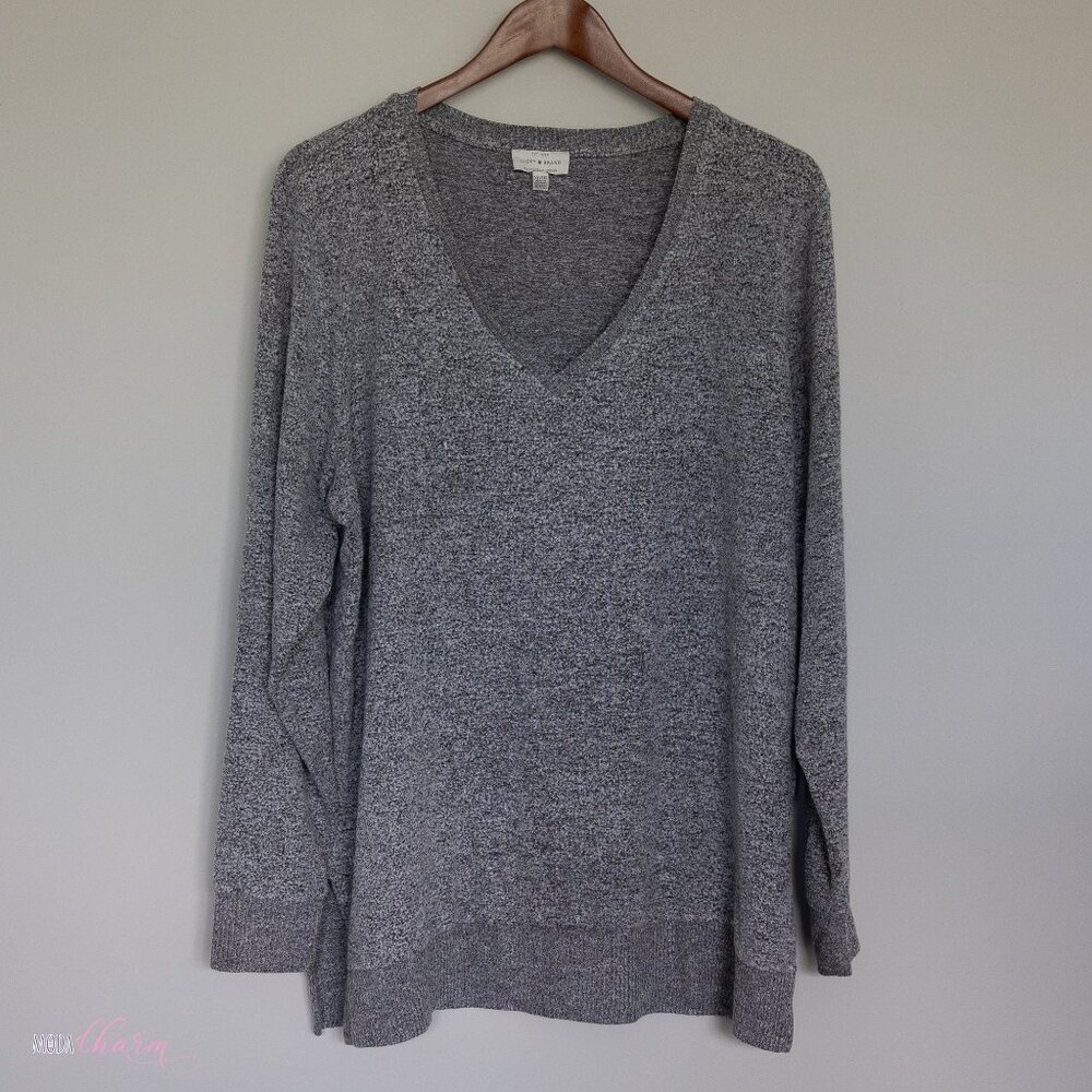 Cloud Jersey Long Sleeve V-Neck Sweater